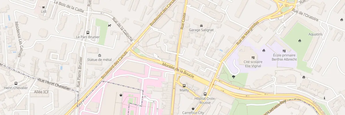 Plan du 43 Rue Coste à Caluire-et-Cuire