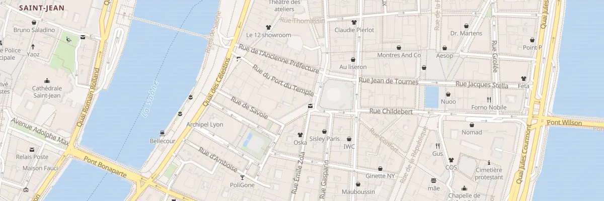 Plan du 6 Pl des Jacobins à Lyon 2e Arrondissement