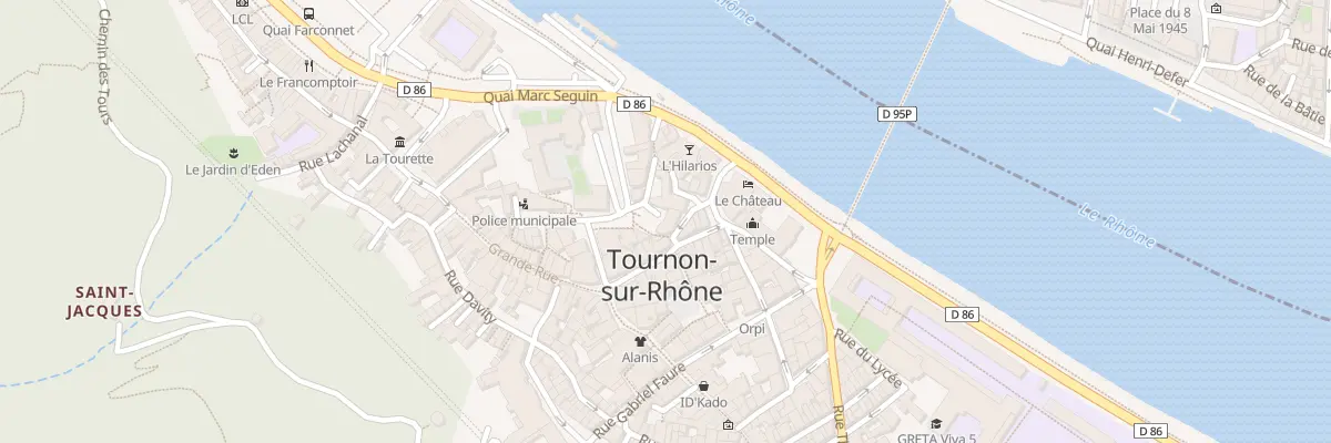 Plan du 1 Pl Auguste Faure à Tournon-sur-Rhône