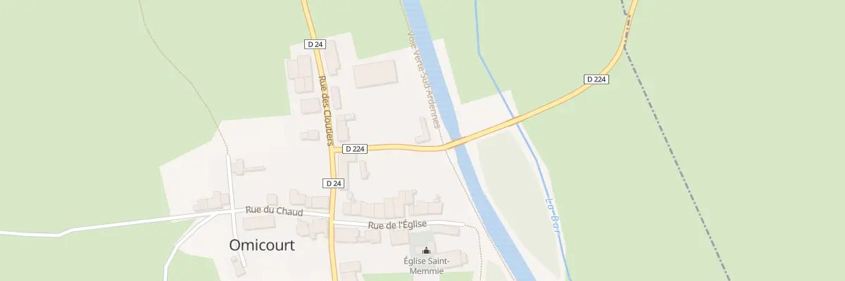 Plan du 1 Rue de la Tannerie à Omicourt