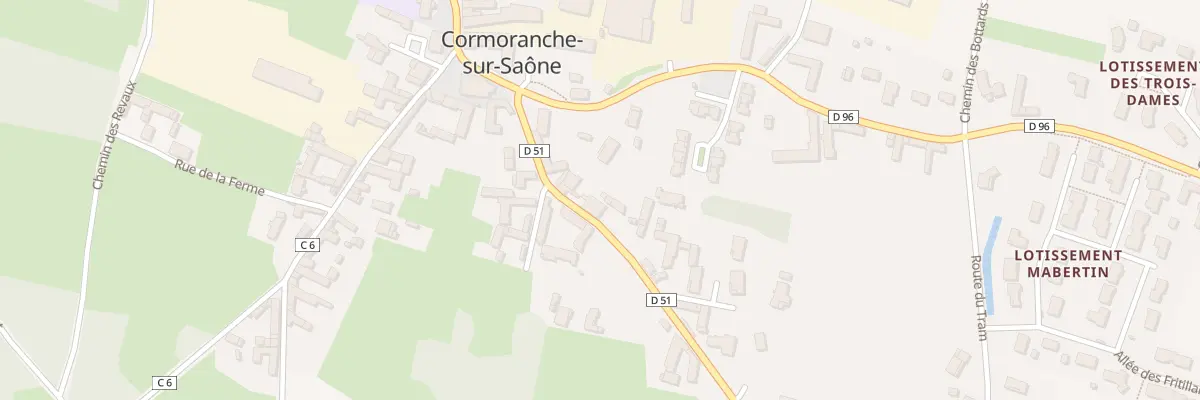 Plan du 135 Rte de la Ronziere à Cormoranche-sur-Saône