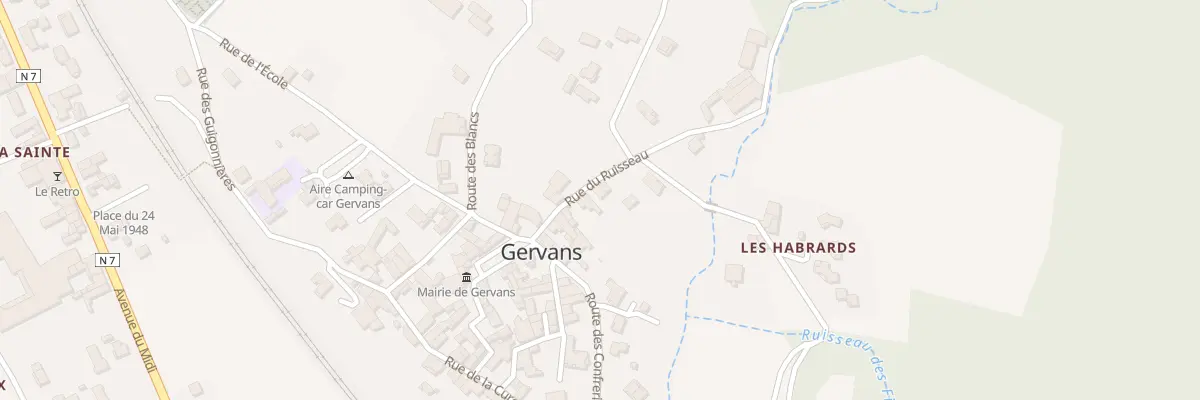Plan du 12 Rue du Ruisseau à Gervans