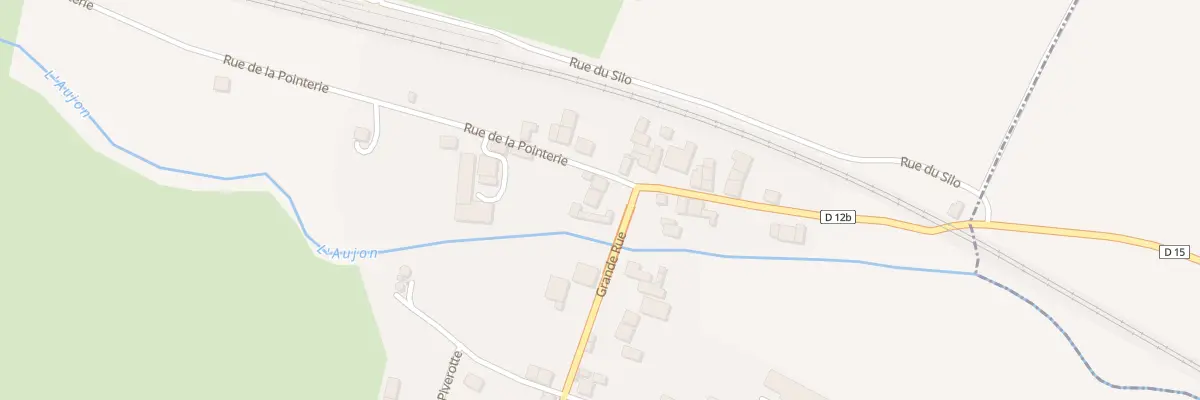 Plan du 1 Rue de la Pointerie à Longchamp-sur-Aujon