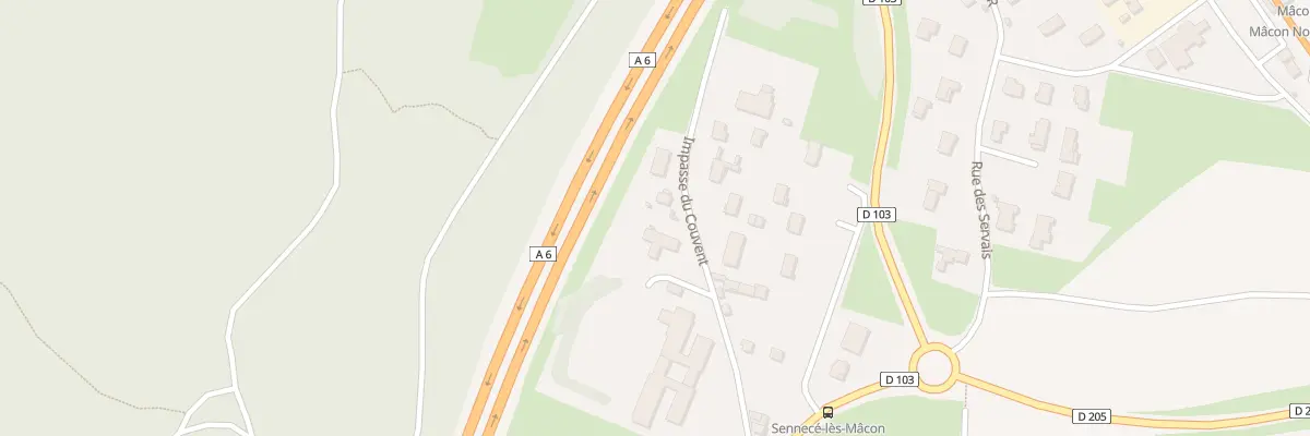 Plan du 207 Imp du Couvent à Mâcon