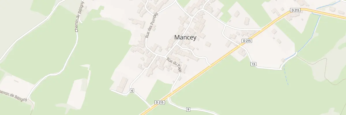 Plan du 1 Pl du Calvaire à Mancey