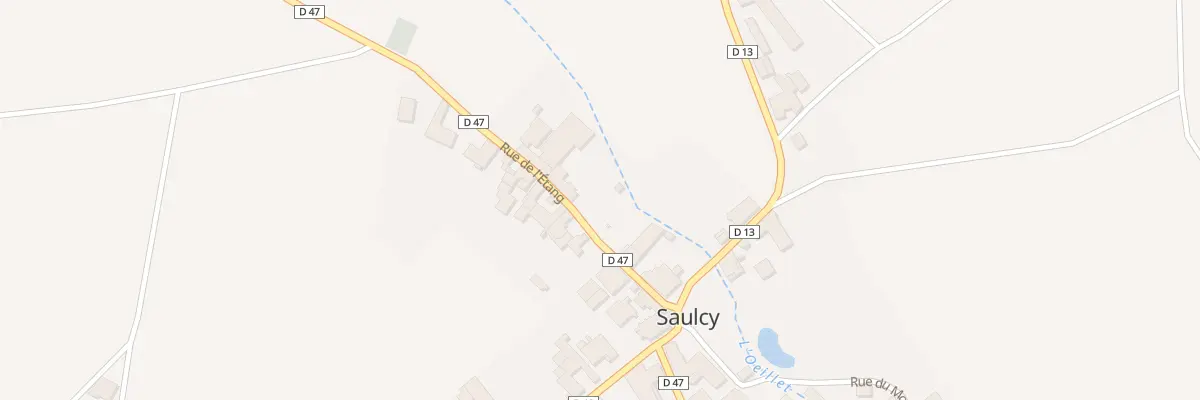 Plan du 7 Rue de l’Etang à Saulcy