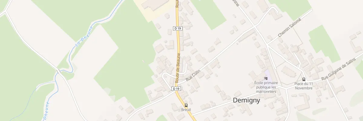 Plan du 6 Rte de Beaune à Demigny