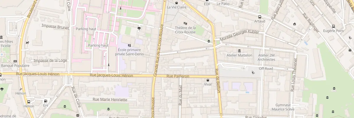 Plan du 4 Rue Janin à Lyon 4e Arrondissement