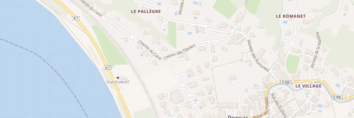 Plan du 5006 Le Caire à Ponsas