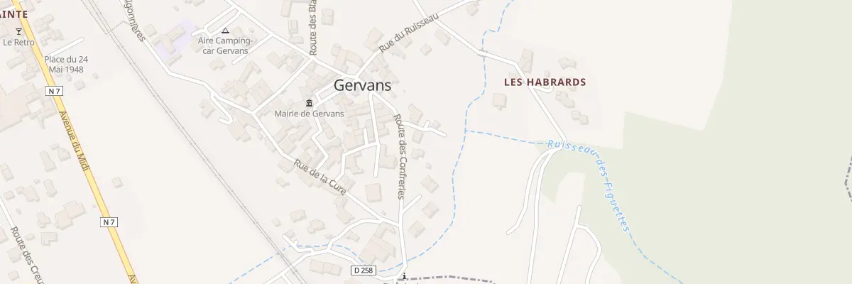 Plan du 13 Rte des Confreries à Gervans