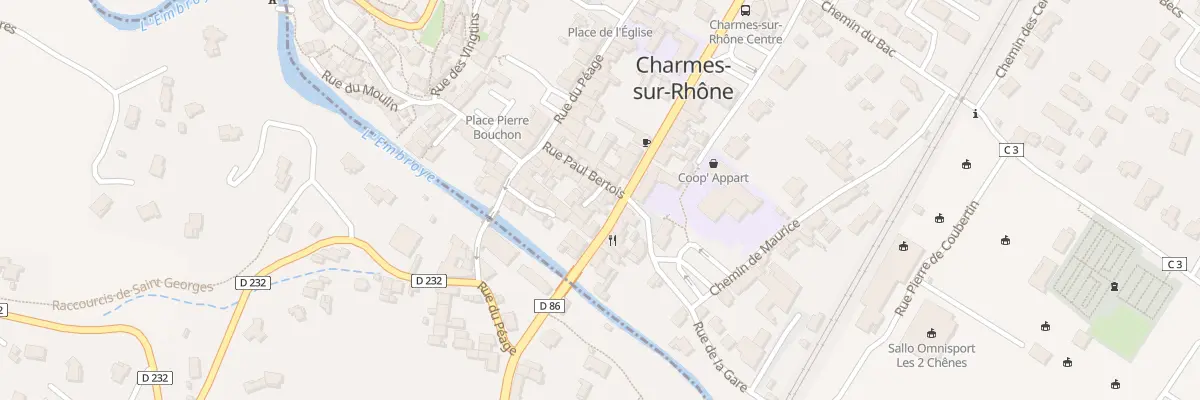 Plan du 1 Rue Bertois à Charmes-sur-Rhône
