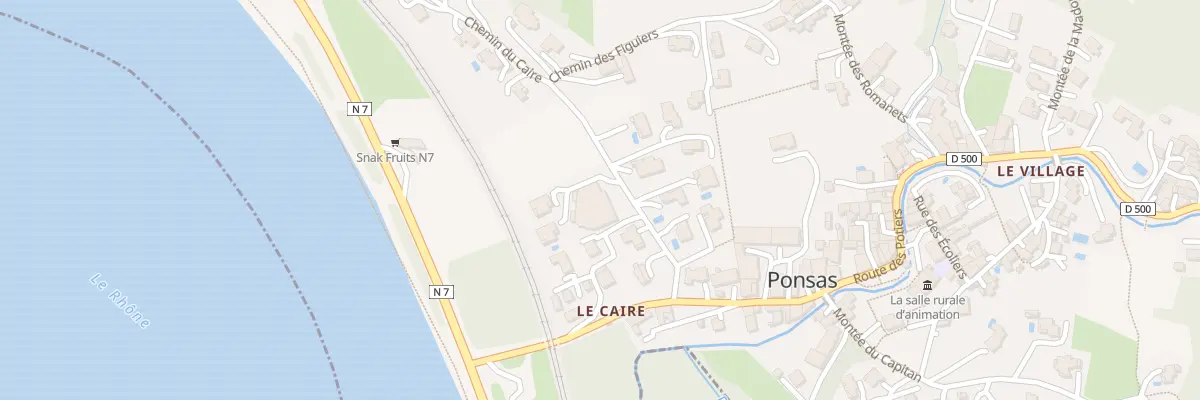 Plan du 5003 Le Caire à Ponsas