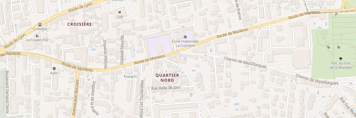 Plan du 46B Rte de Morières à Avignon