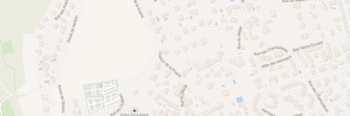 Plan du 8 Che de la Prairie à Communay