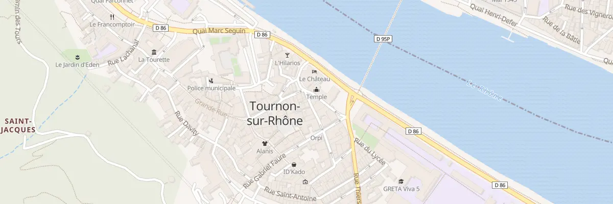 Plan du 6 Rue Marc Sauzet à Tournon-sur-Rhône
