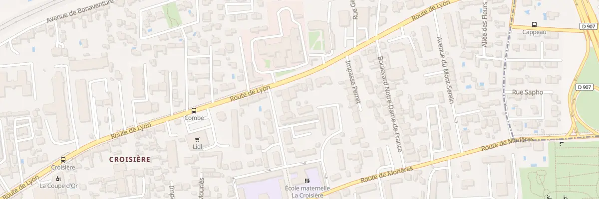 Plan du 88 Rte de Lyon à Avignon
