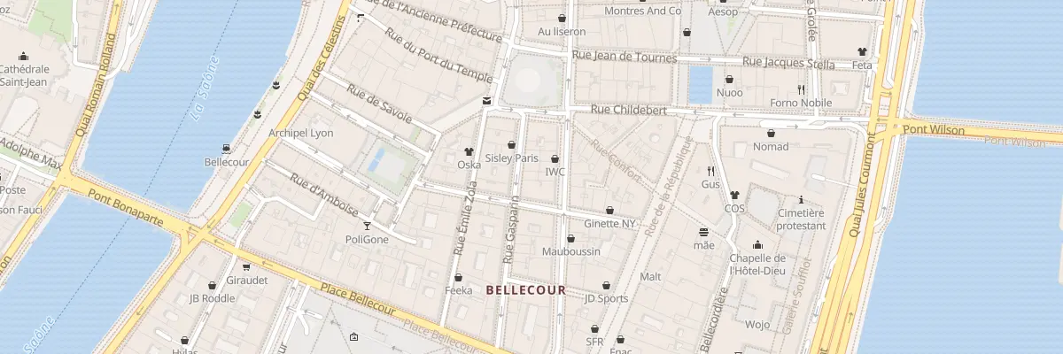 Plan du 9 Rue Gasparin à Lyon 2e Arrondissement