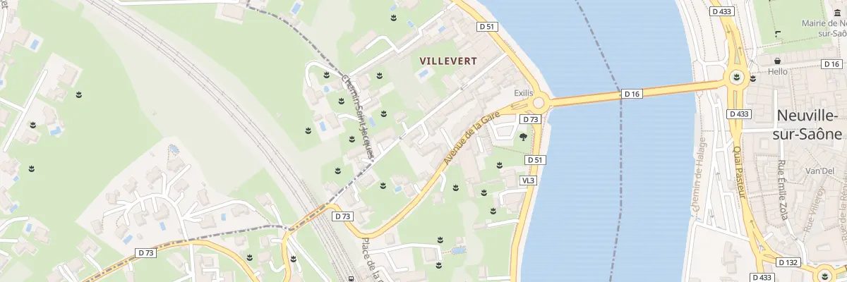 Plan du 21 Rue Lefèbvre à Albigny-sur-Saône