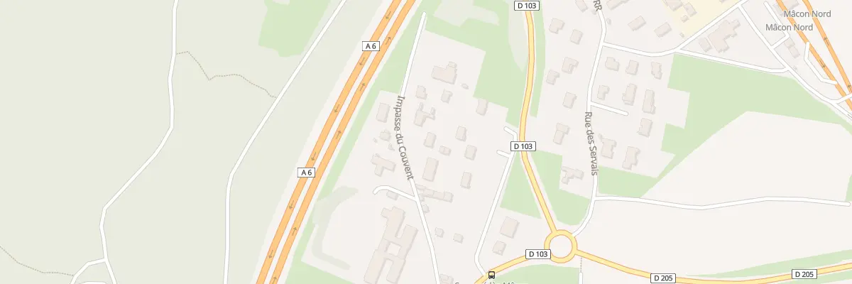 Plan du 236 Imp du Couvent à Mâcon