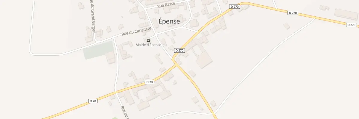 Plan du 1 Rue du Moulin à Épense