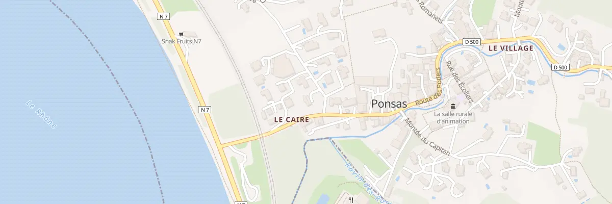 Plan du 5010 Le Village à Ponsas