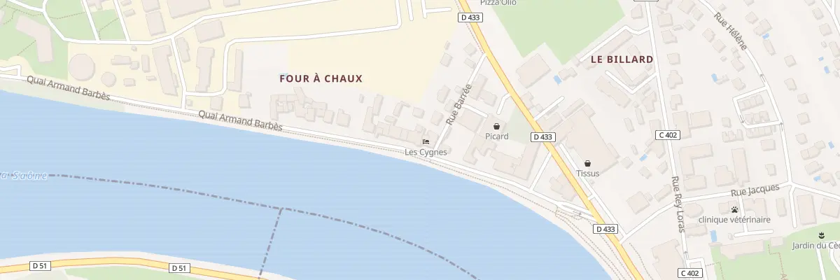 Plan du 11 Quai Armand Barbès à Neuville-sur-Saône