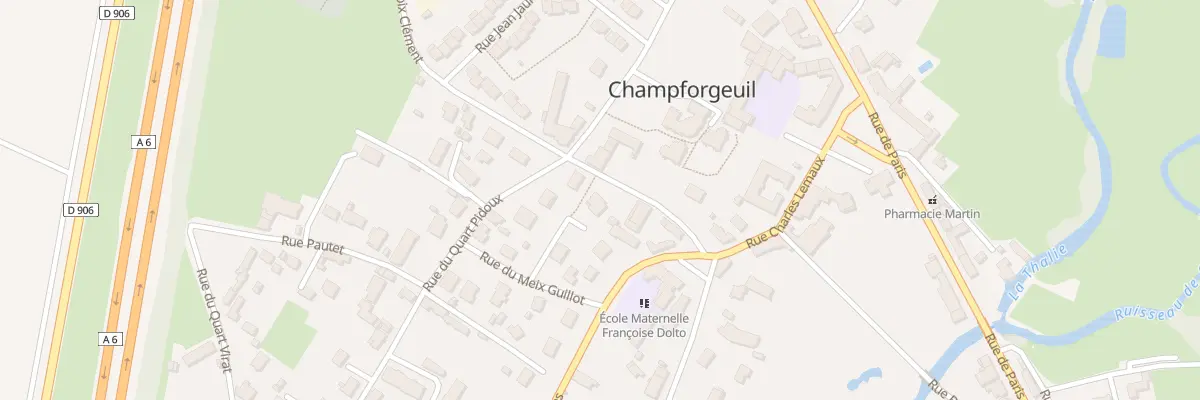 Plan du 2D Rue du Meix Guillot à Champforgeuil