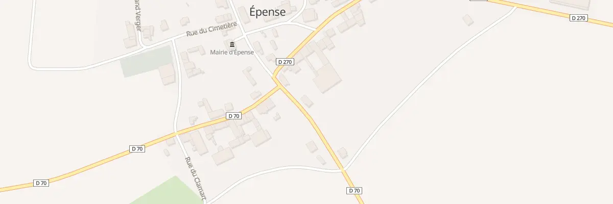 Plan du 3 Rue du Moulin à Épense