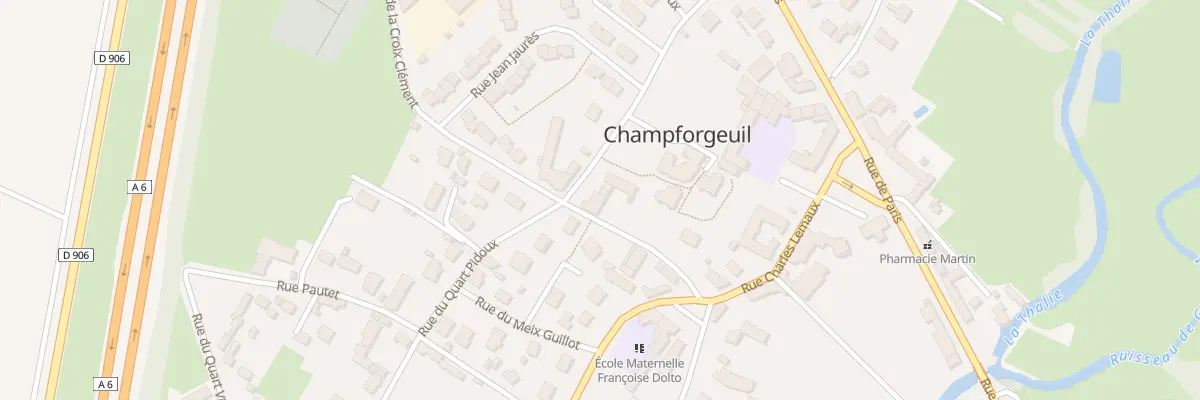 Plan du 10 Rue de la Croix Clement à Champforgeuil