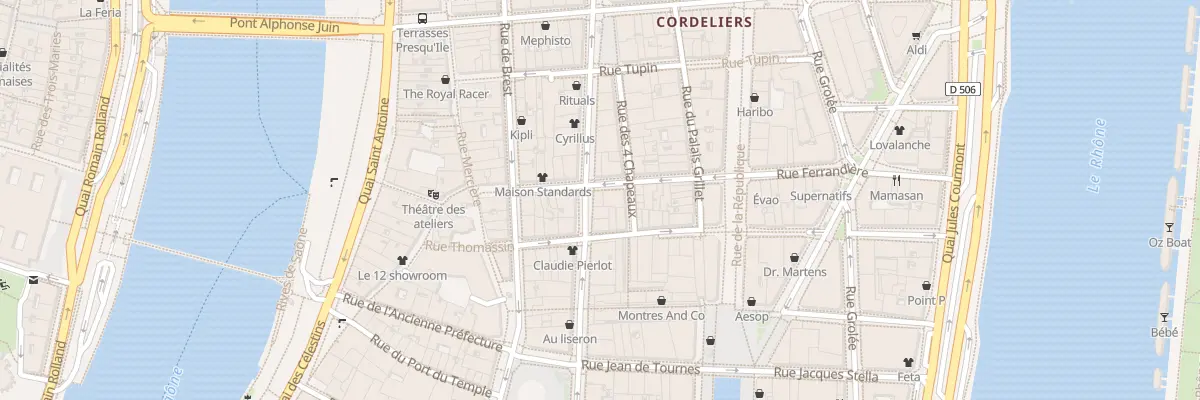 Plan du 59 Rue Pdt Edouard Herriot à Lyon 2e Arrondissement