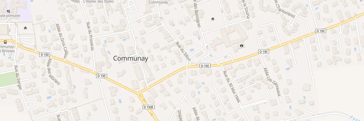 Plan du 9000 Rue du Sillon à Communay