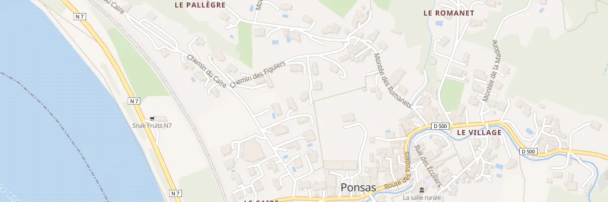 Plan du 5230 Le Caire à Ponsas