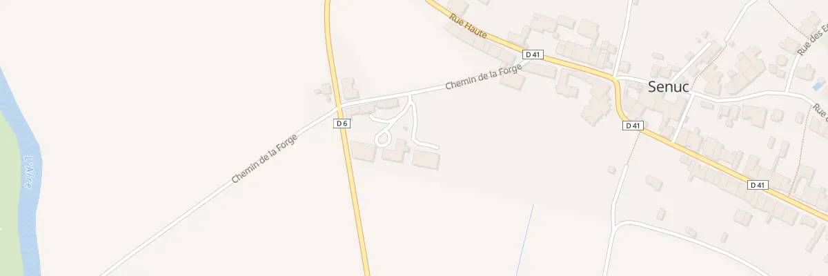 Plan du 1 Che de la Forge à Senuc