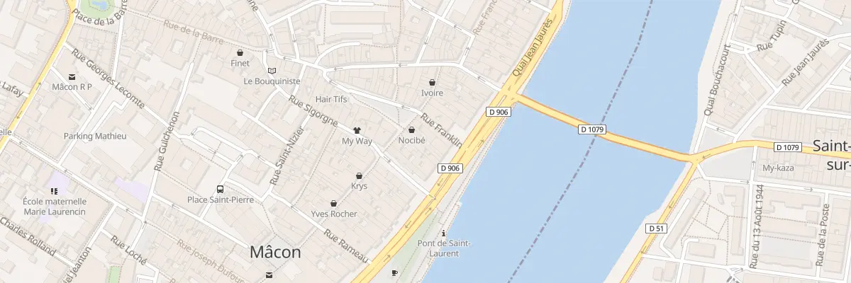 Plan du 96 Quai Lamartine à Mâcon