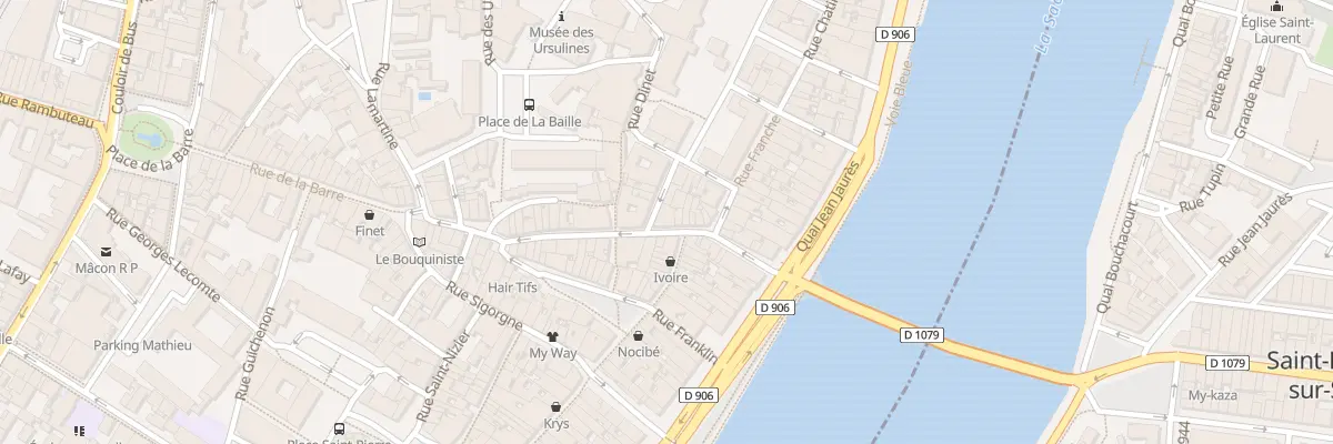 Plan du 16 Rue Philibert Laguiche à Mâcon
