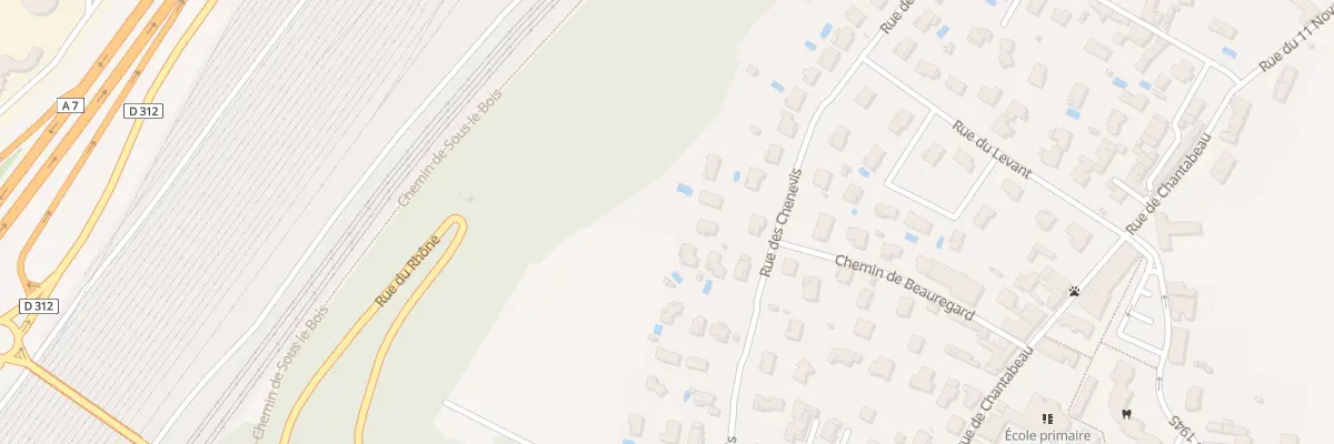 Plan du 225 Rue du Chenevis à Solaize