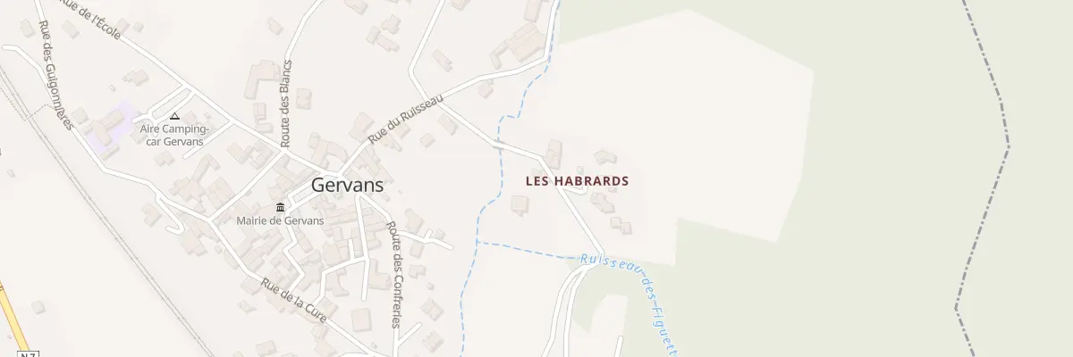 Plan du 10 Che des Habrards à Gervans