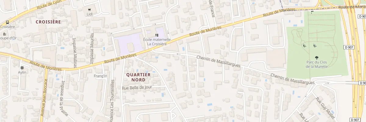Plan du 10 Che de Massillargues à Avignon