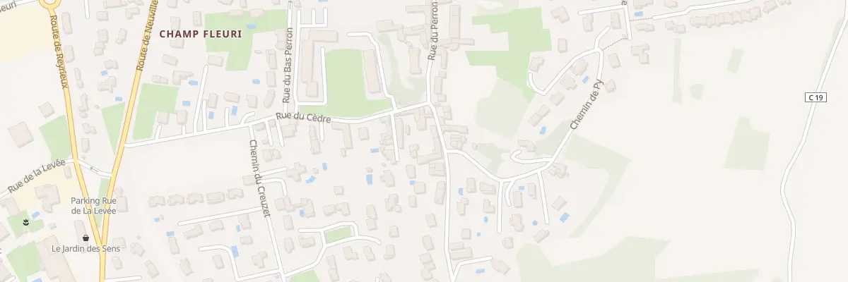Plan du 536 Rue du Perron à Genay