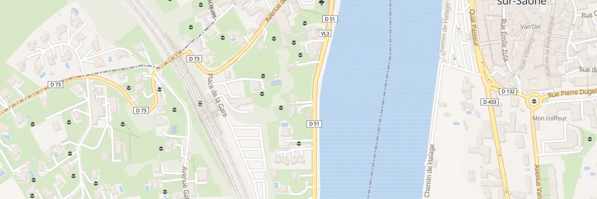 Plan du 6 Quai Général de Gaulle à Albigny-sur-Saône