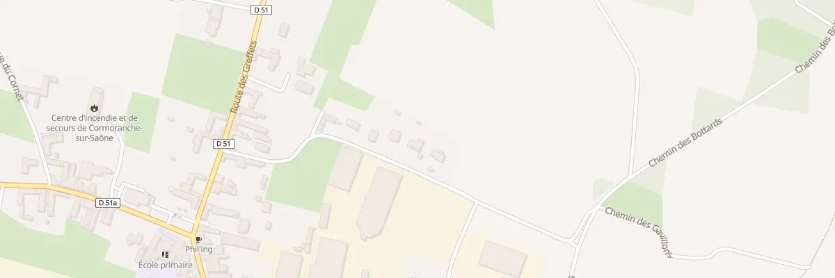 Plan du 251 Rue des Baronnes à Cormoranche-sur-Saône