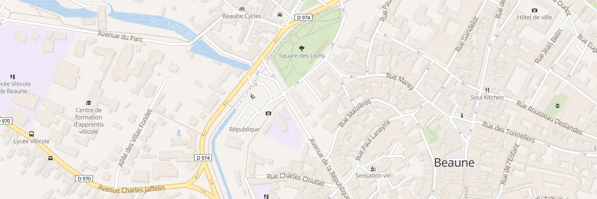 Plan du 32 Av de la République à Beaune