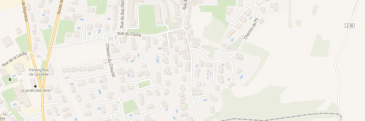 Plan du 586 Rue du Perron à Genay