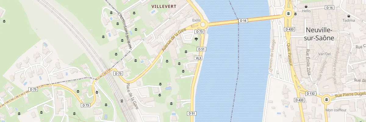 Plan du 2 Quai Général de Gaulle à Albigny-sur-Saône