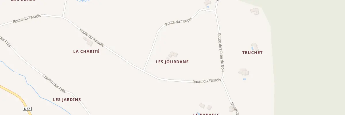 Plan du 726 Rte du Coteau à Cliousclat