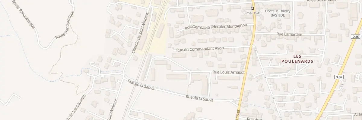 Plan du 15 Rue du Commandant Avon à Tournon-sur-Rhône