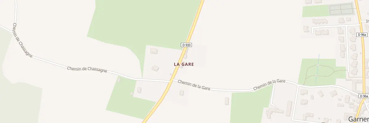 Plan du 1749 Che de la Gare à Garnerans