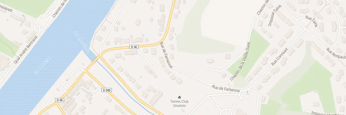 Plan du 3 Rue de Famenne à Givet