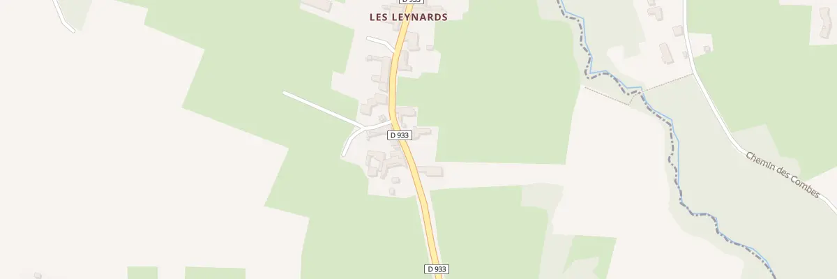 Plan du 709 Rte Departementale 933 à Garnerans