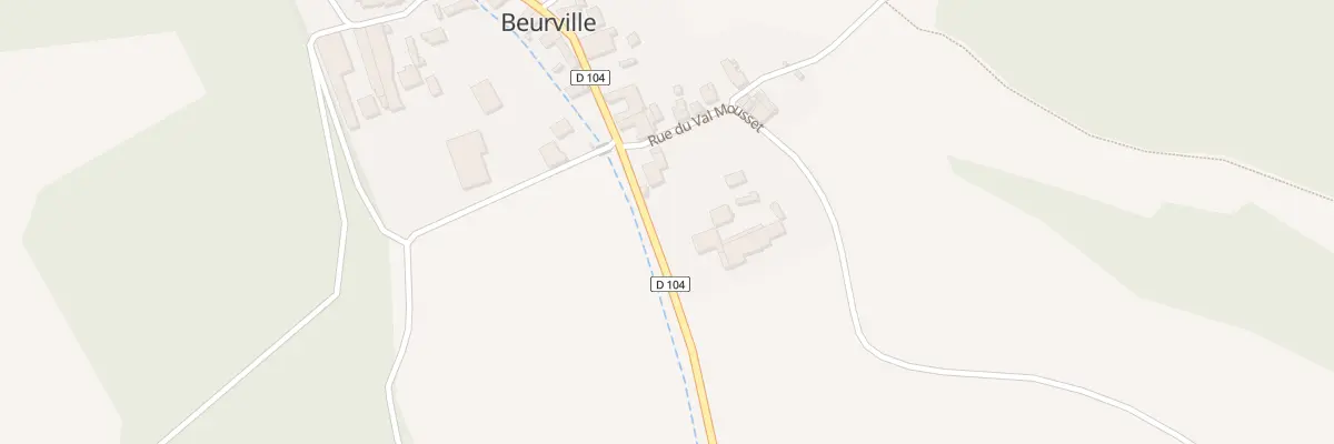 Plan du 2 Rue du Val Mousset à Beurville